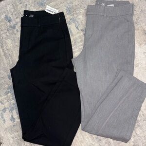 Old Navy Black and Gray Trousers
